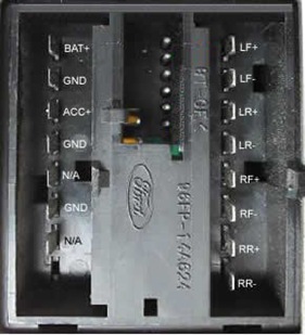 Ford 6000cd pinout diagram